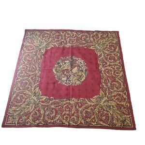 Vintage Goblys Made In France Fruit Tapestry 57"X 57"